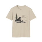 Coffee, Dogs, Outside T‑Shirt — Outdoor Labrador Camping Tee