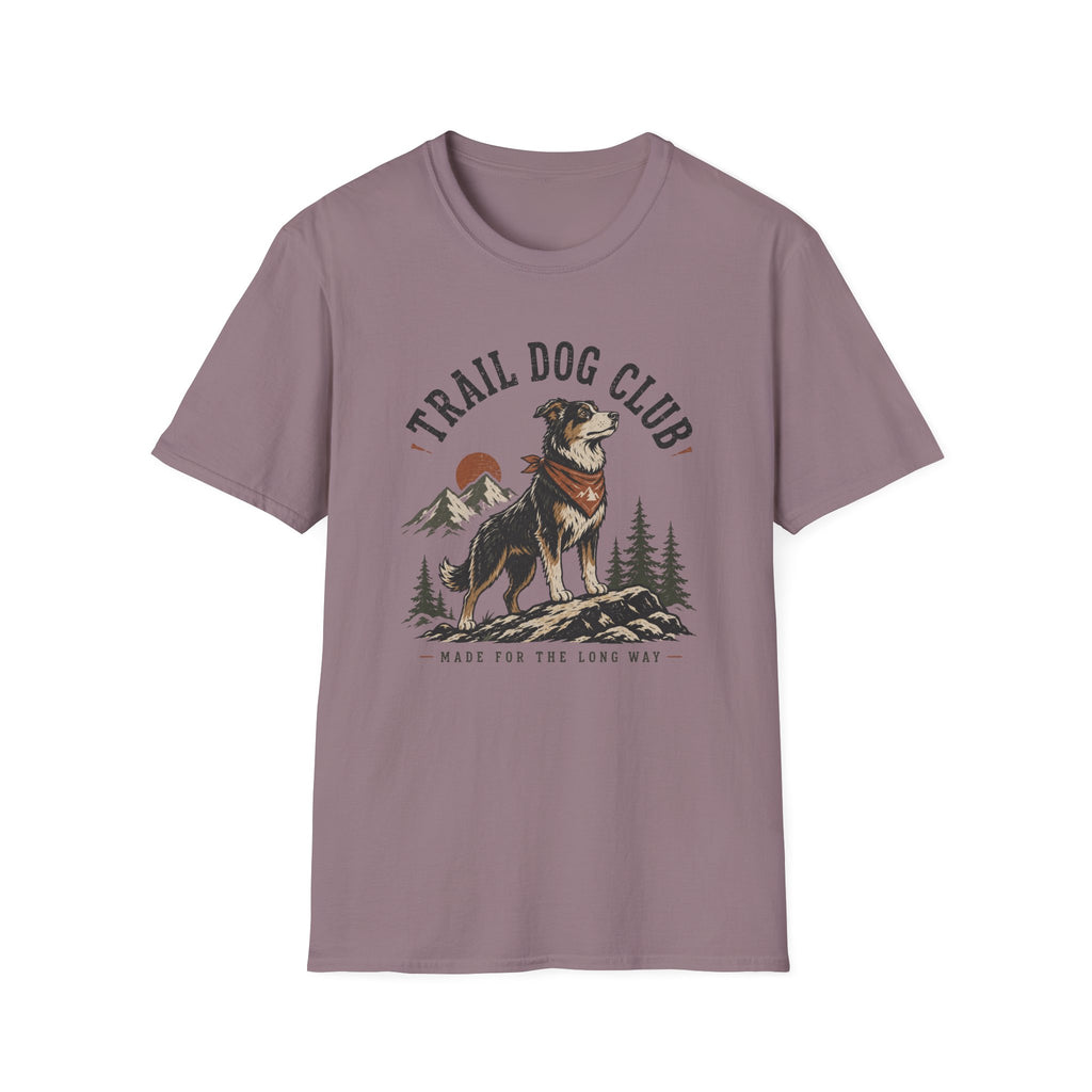 Trail Dog Club T-Shirt — Outdoor Adventure Dog Graphic Tee