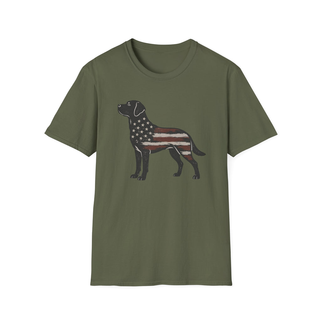 American Flag Labrador T-Shirt
