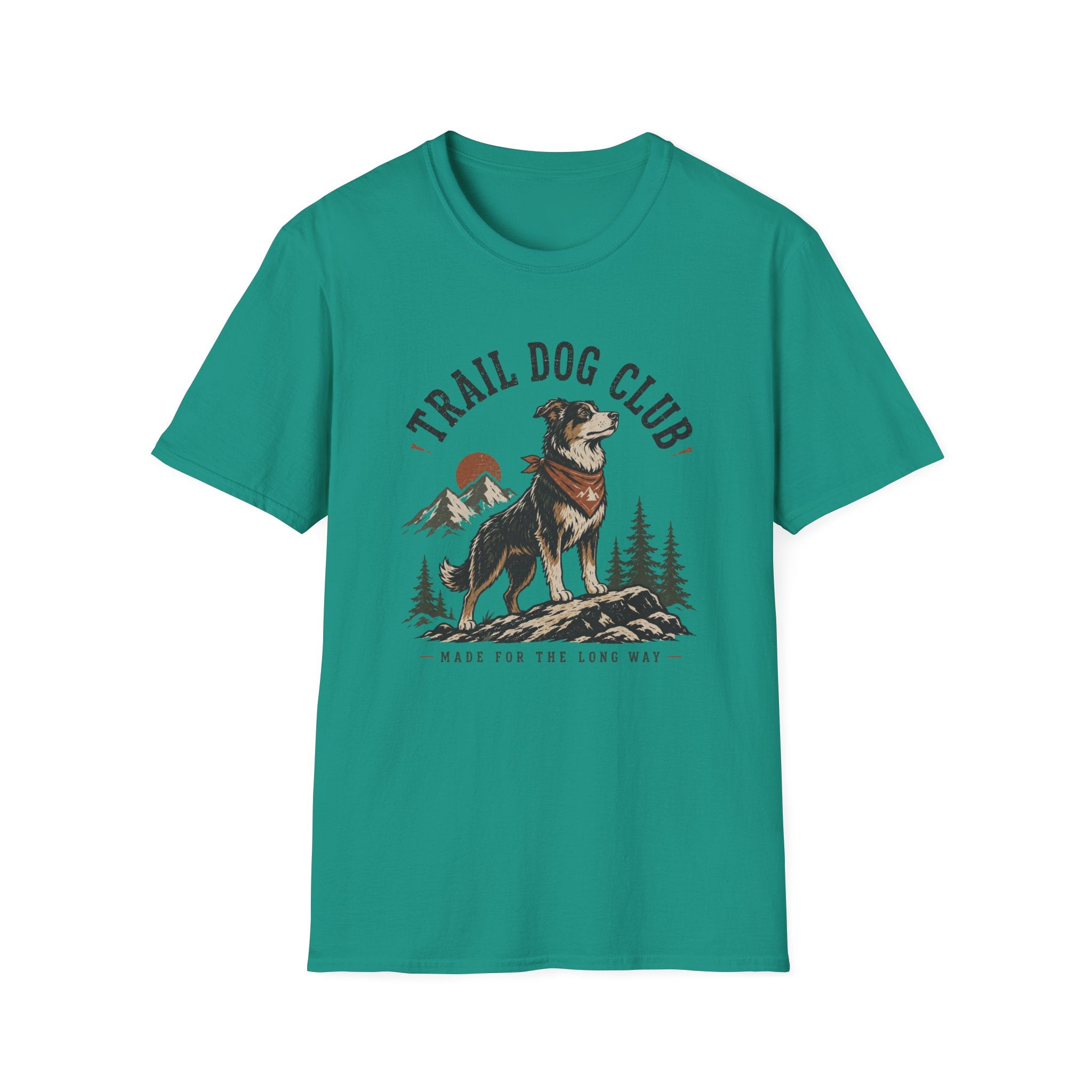 Trail Dog Club T-Shirt — Outdoor Adventure Dog Graphic Tee