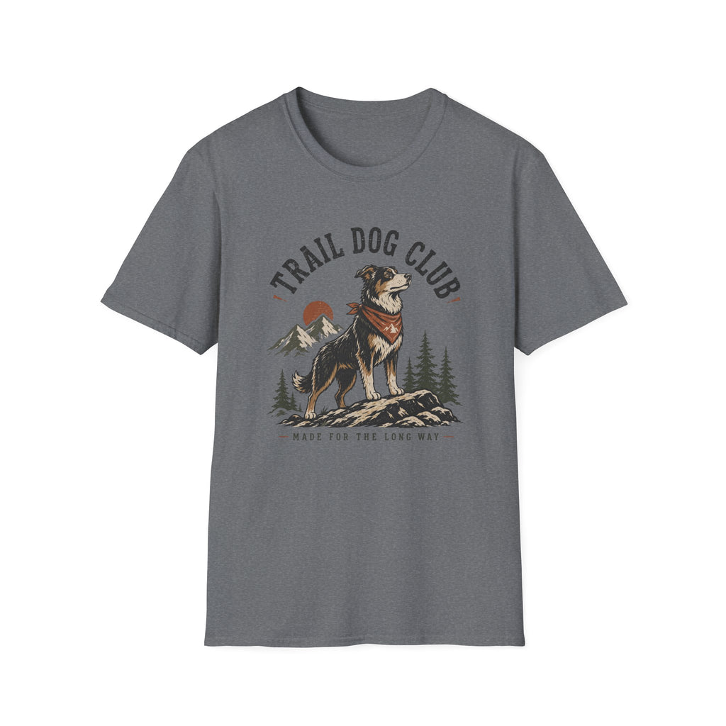 Trail Dog Club T-Shirt — Outdoor Adventure Dog Graphic Tee