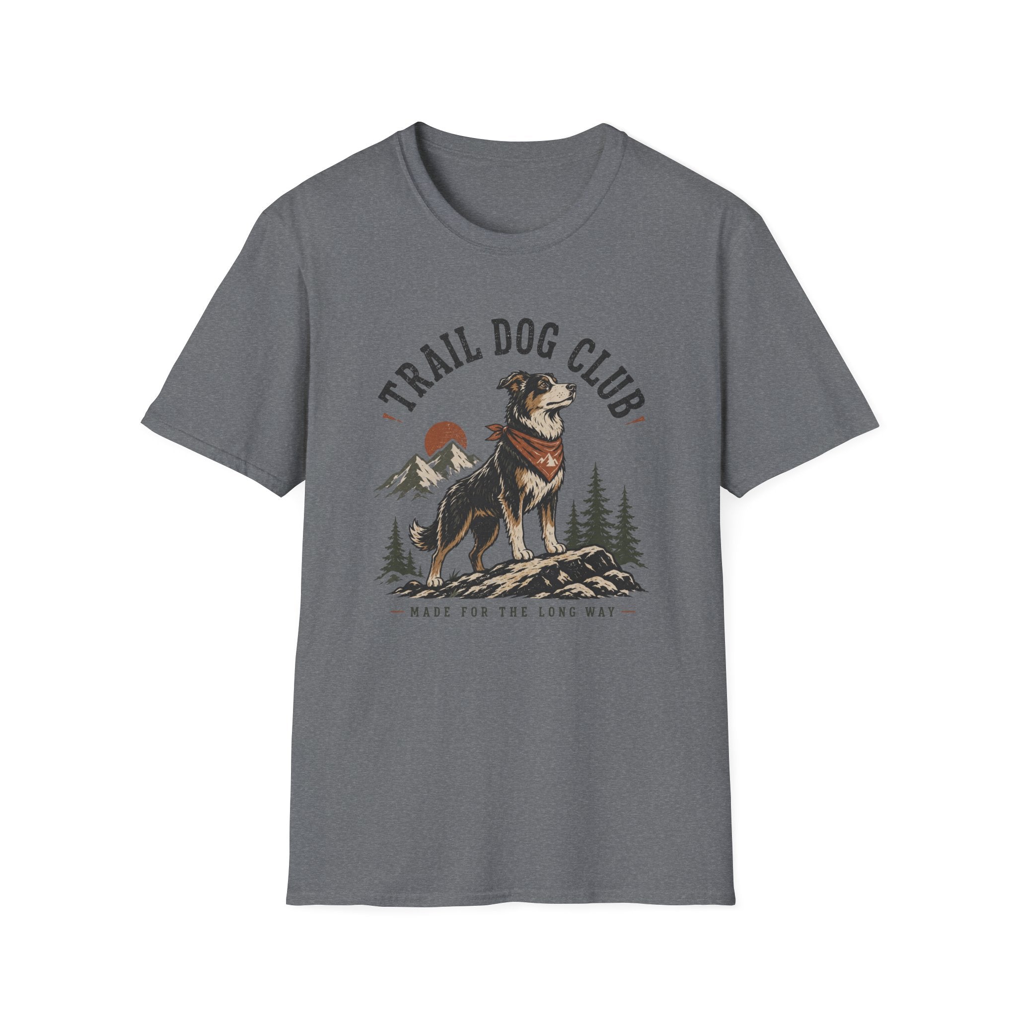 Trail Dog Club T-Shirt — Outdoor Adventure Dog Graphic Tee