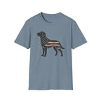 American Flag Labrador T-Shirt