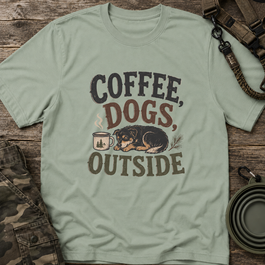 Coffee, Dogs & Cozy Vibes T-Shirt