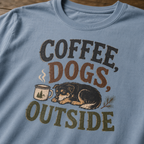 Coffee, Dogs & Cozy Vibes T-Shirt