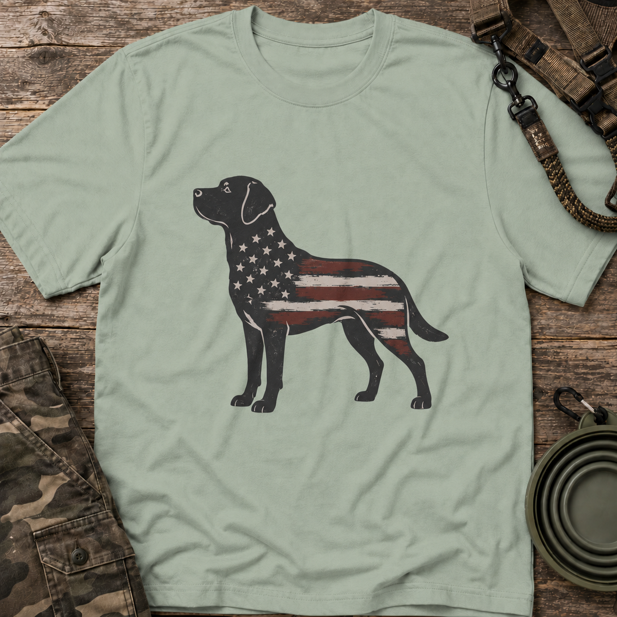 American Flag Labrador