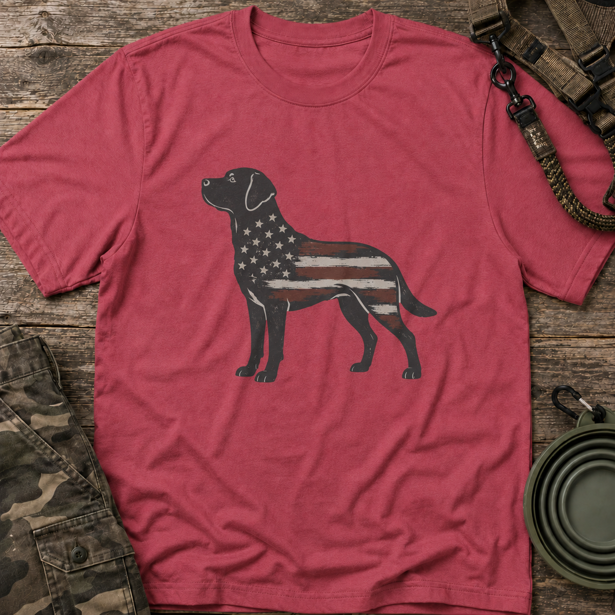 American Flag Labrador