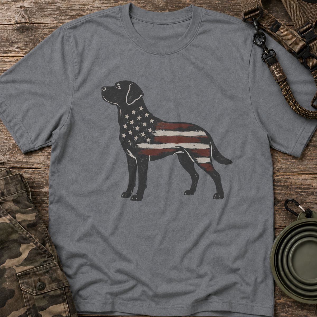 American Flag Labrador