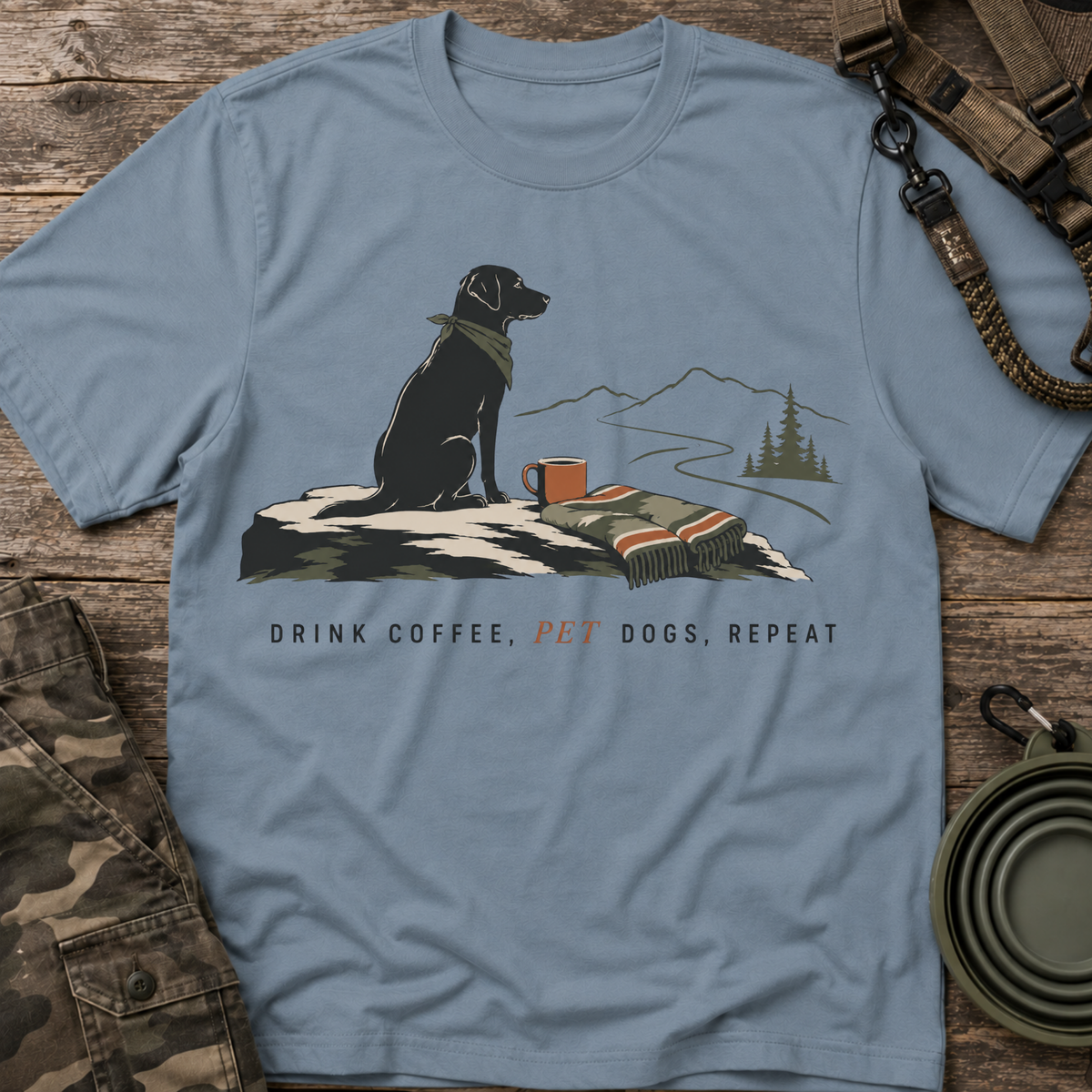 Drink Coffee Pet Dogs Repeat