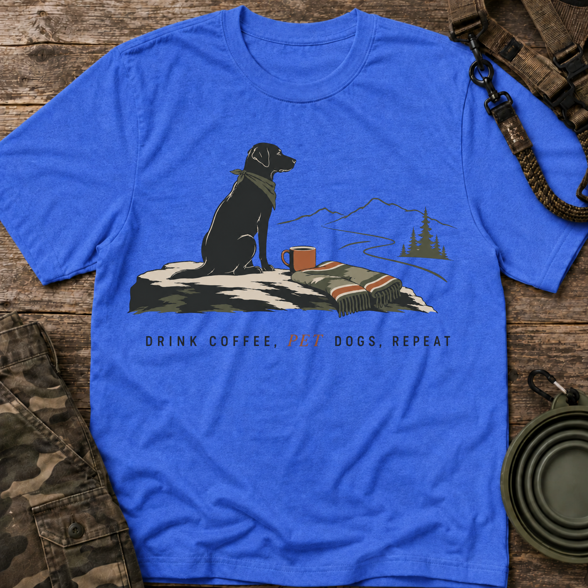 Drink Coffee Pet Dogs Repeat