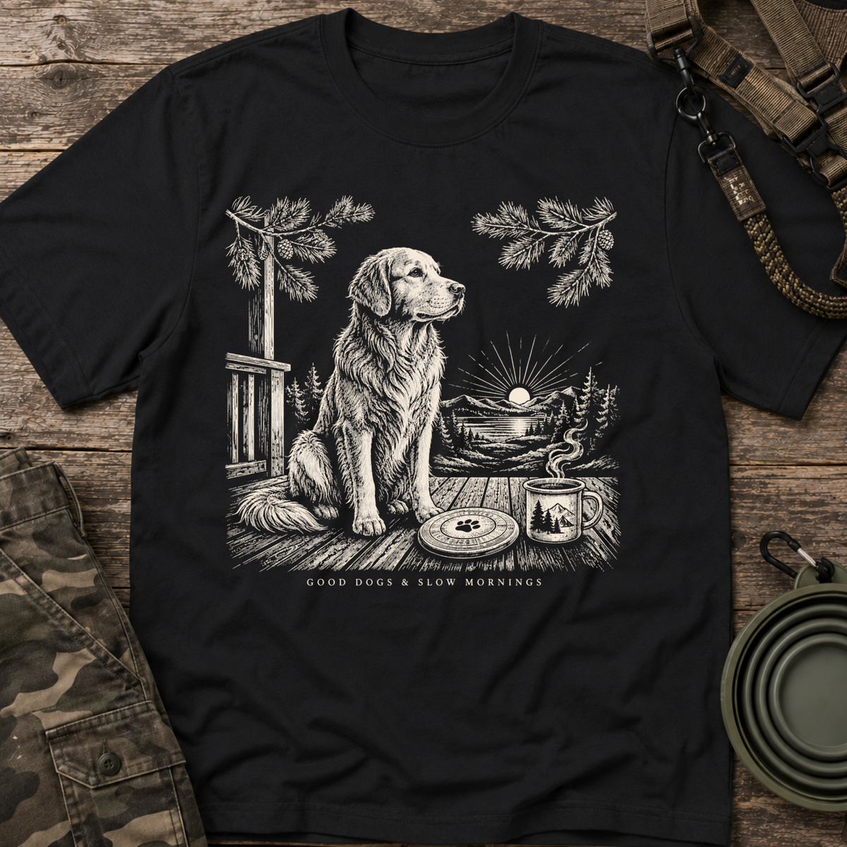 Golden Retriever Sunset