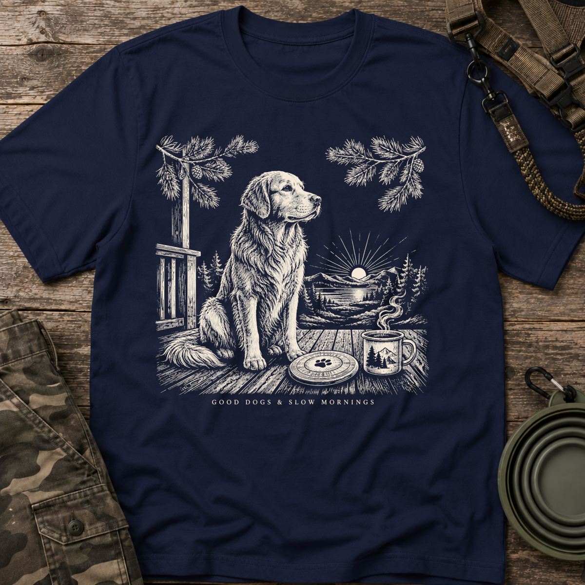 Golden Retriever Sunset