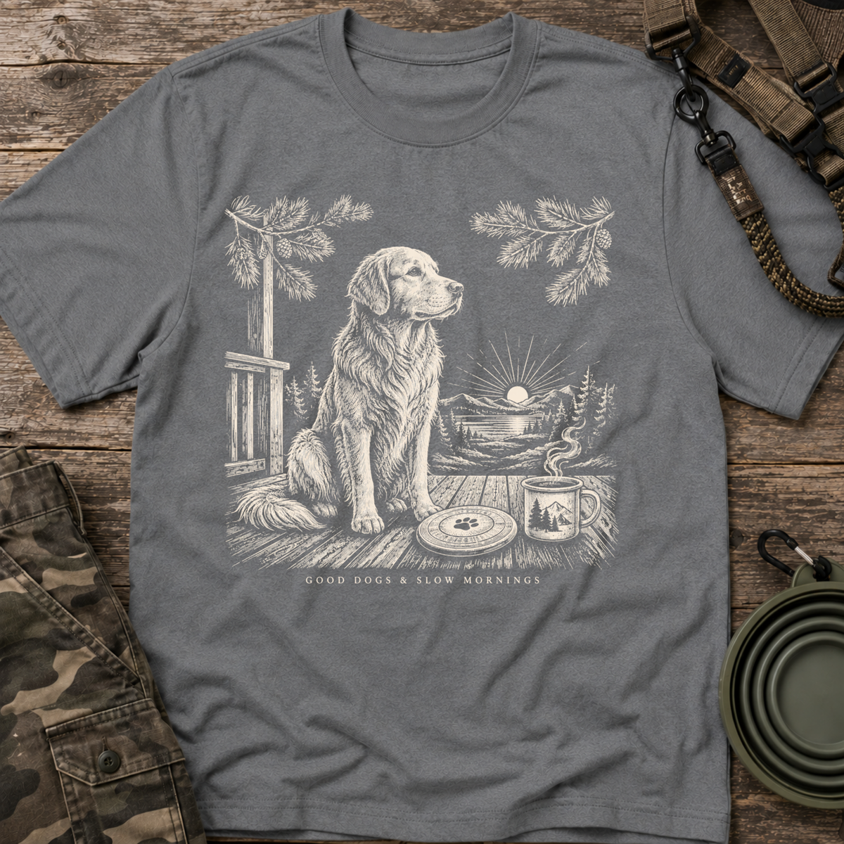 Golden Retriever Sunset