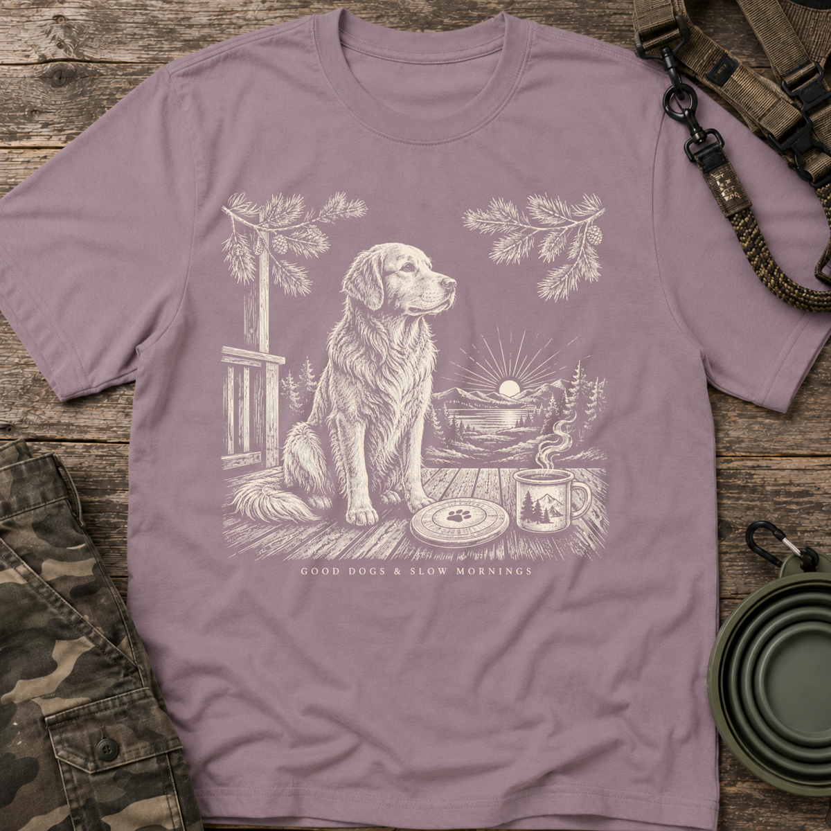 Golden Retriever Sunset