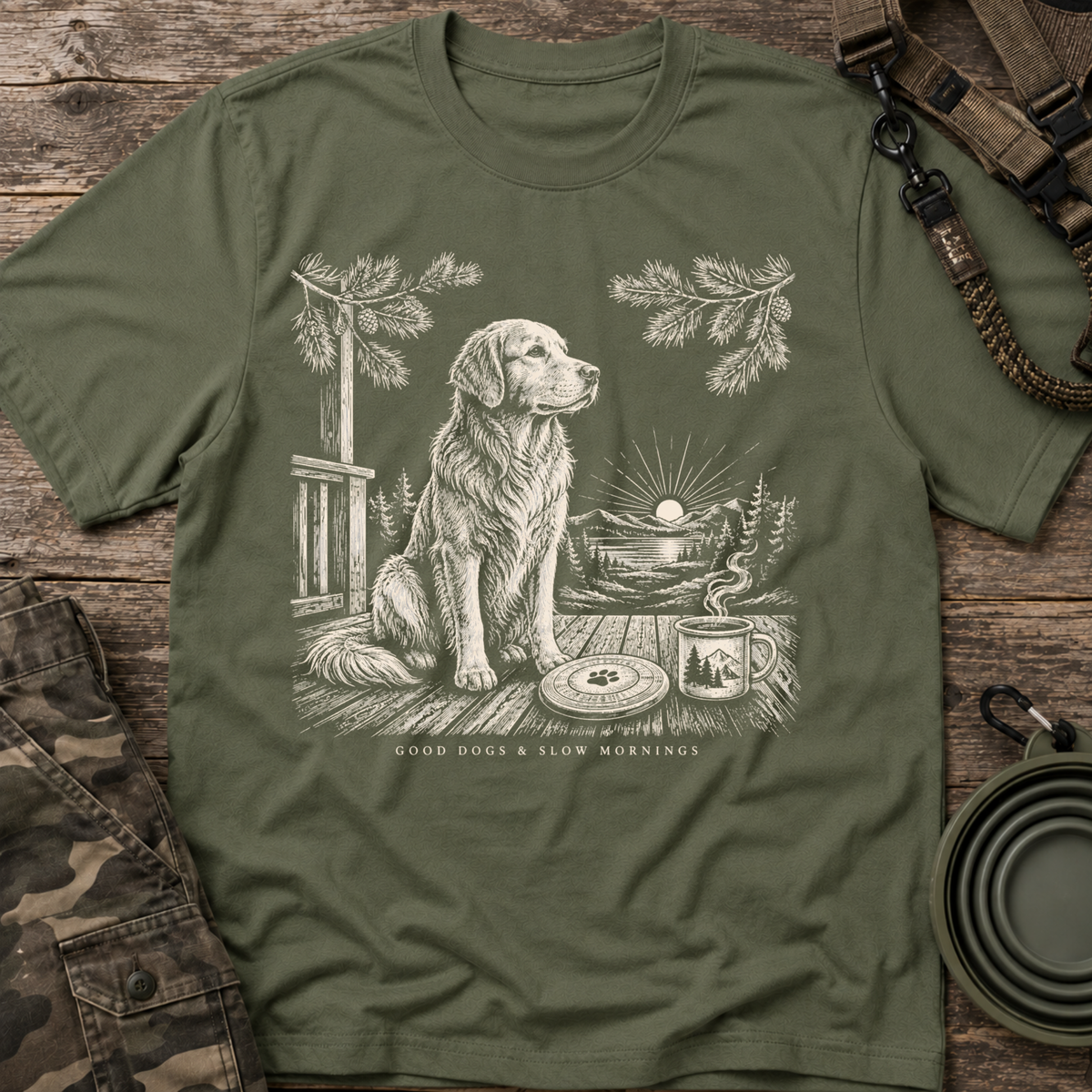 Golden Retriever Sunset
