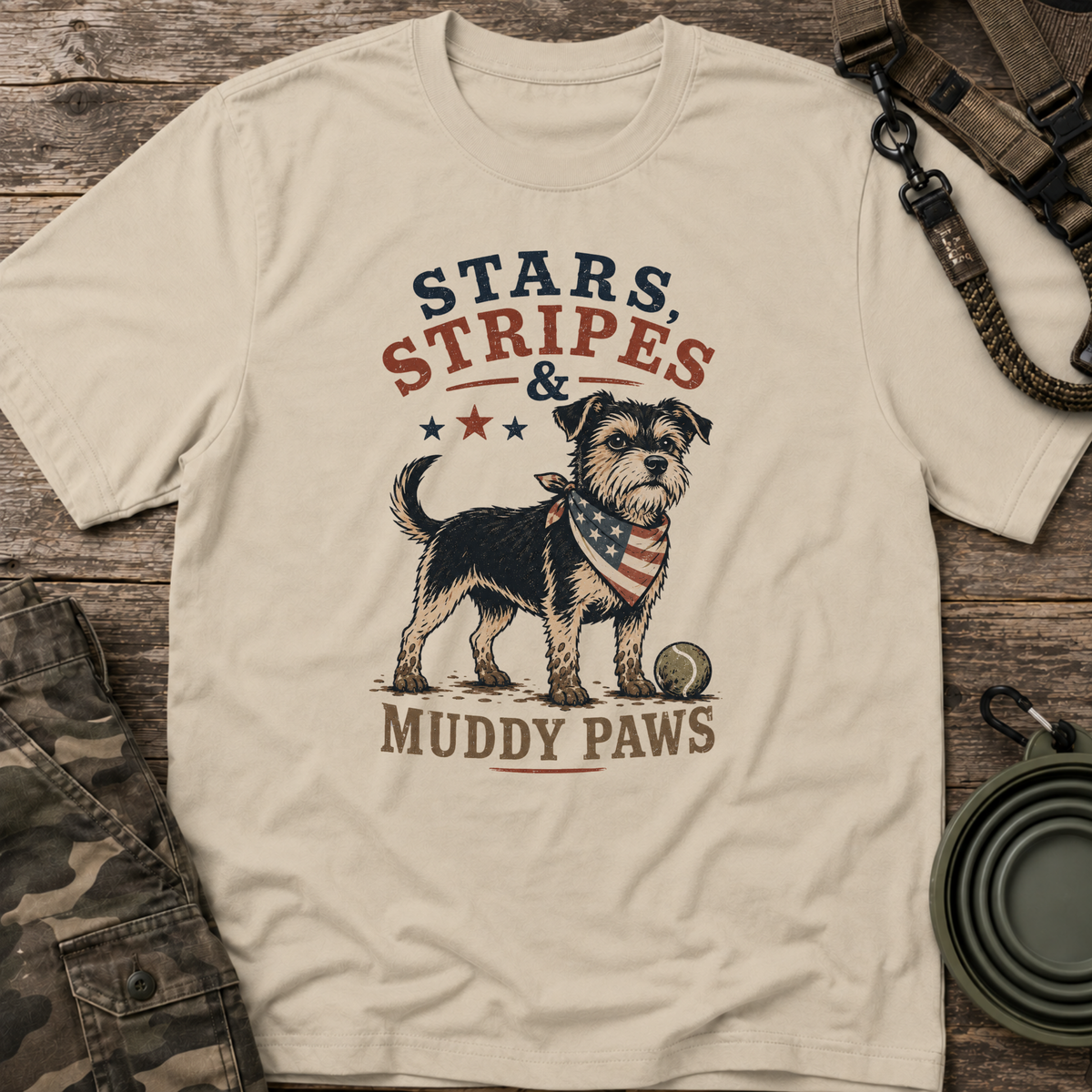 Stars, Stripes & Muddy Paws