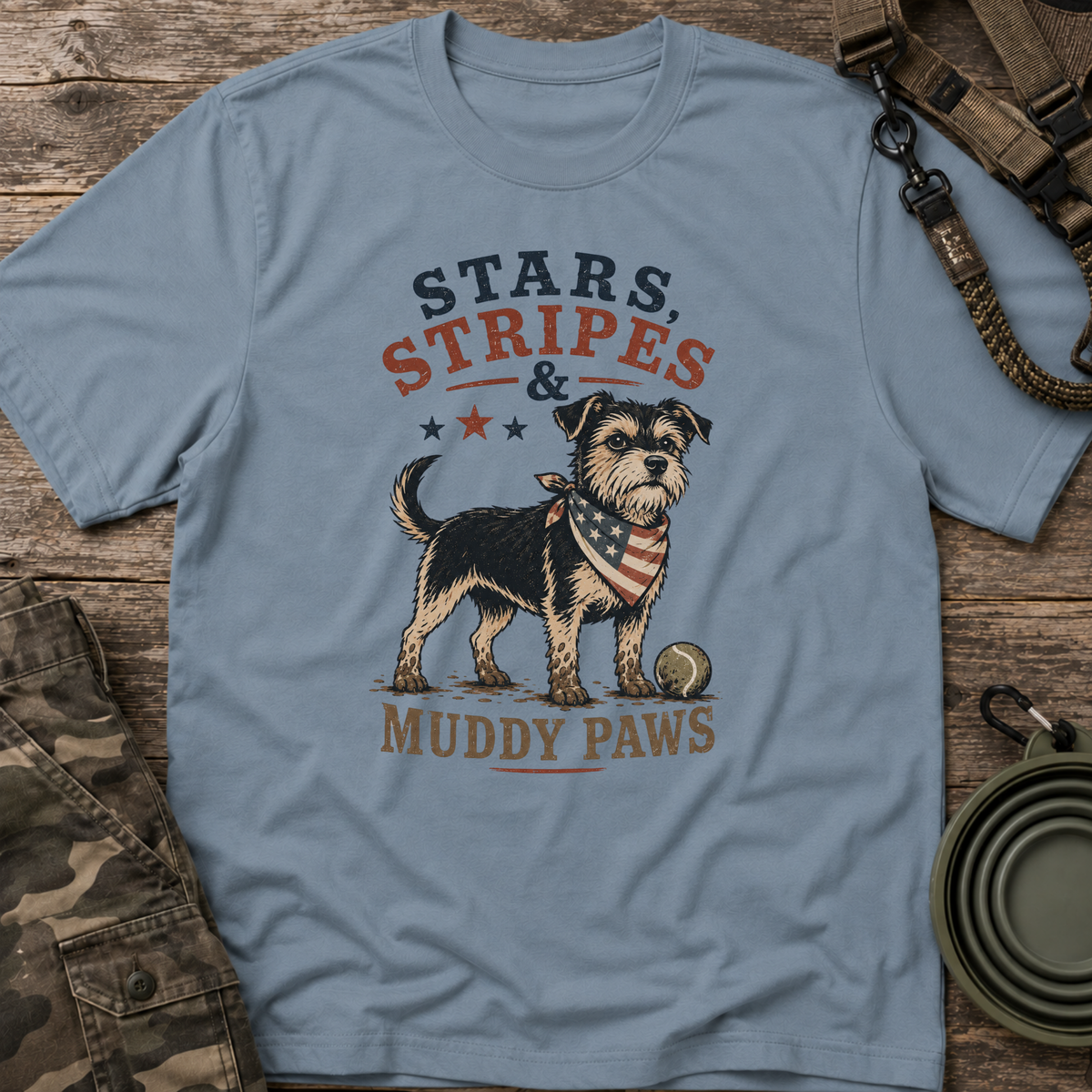 Stars, Stripes & Muddy Paws