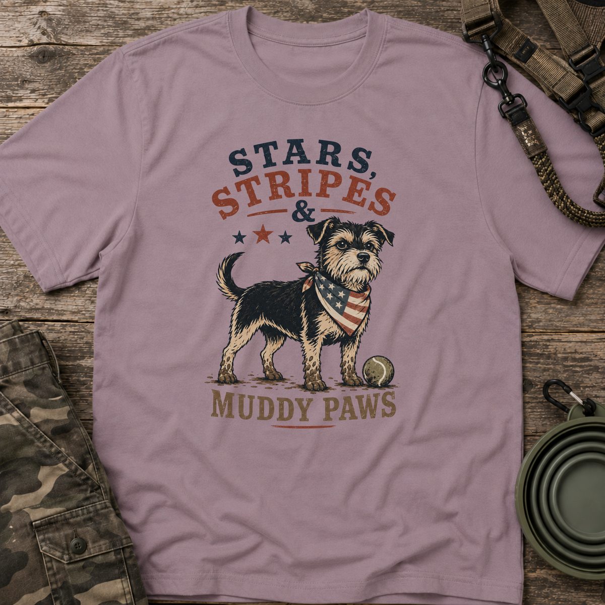 Stars, Stripes & Muddy Paws