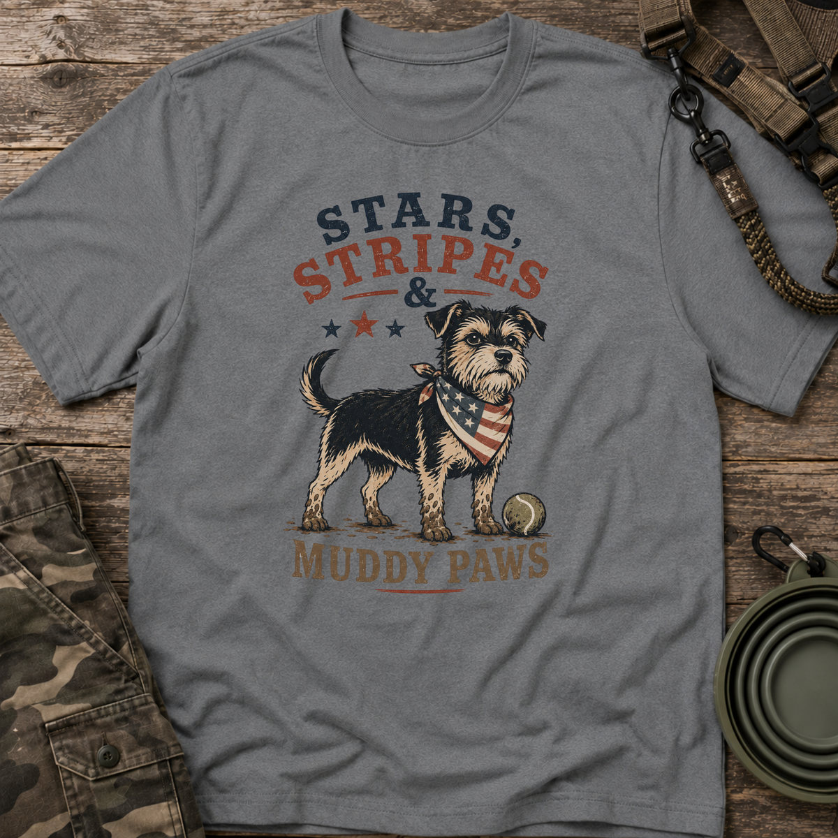 Stars, Stripes & Muddy Paws
