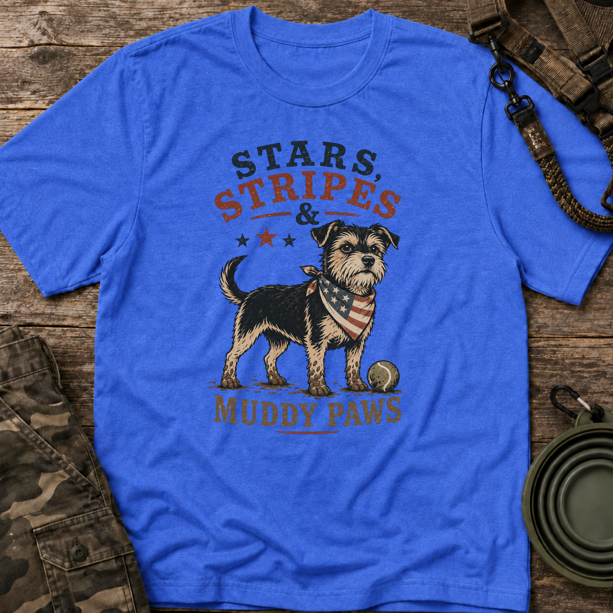 Stars, Stripes & Muddy Paws