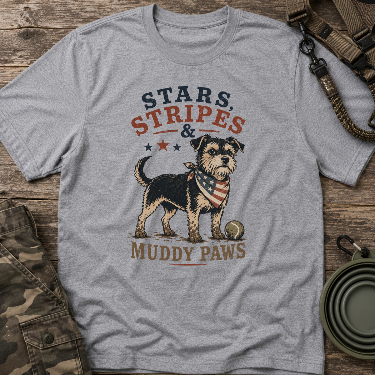 Stars, Stripes & Muddy Paws