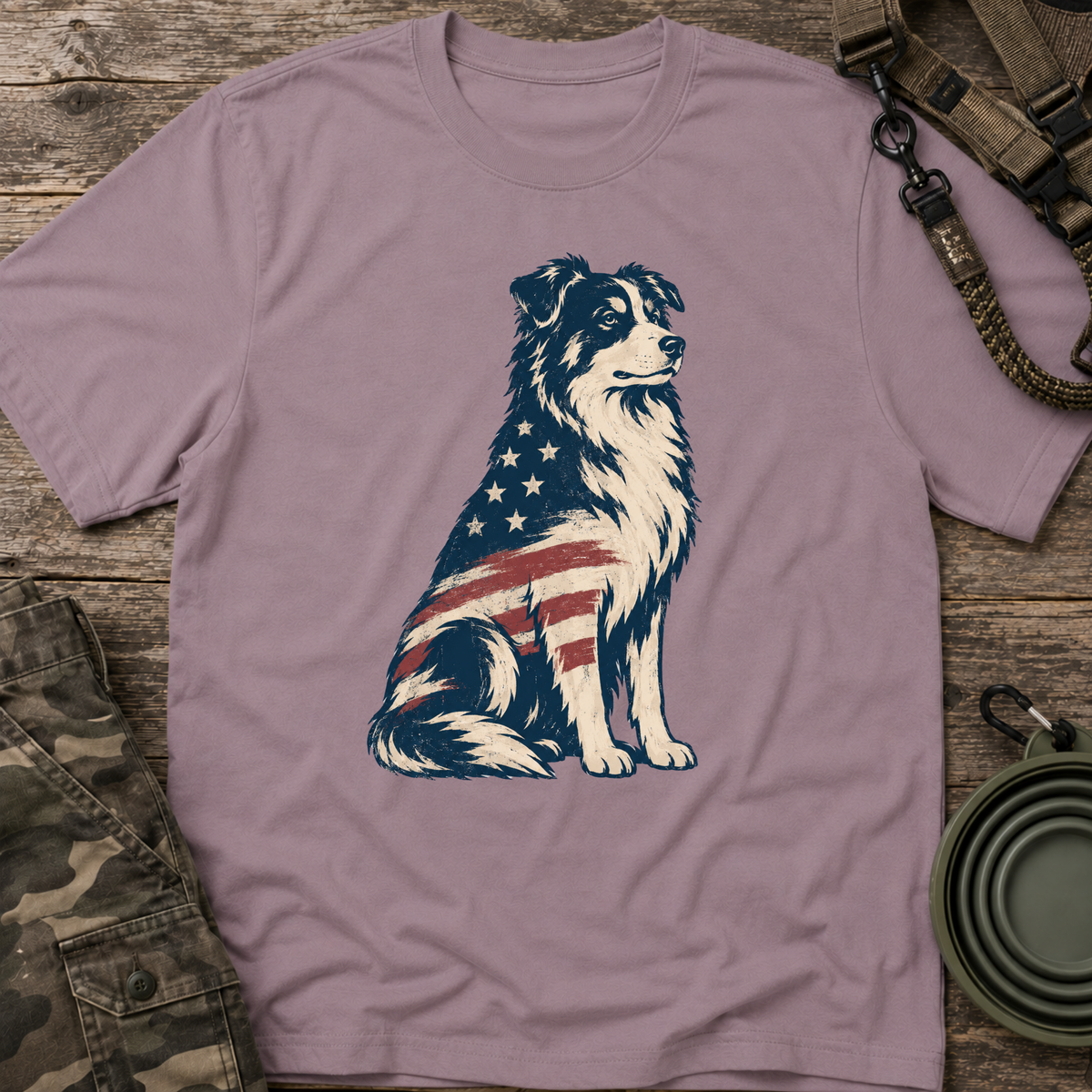 Patriotic Australian Shepherd