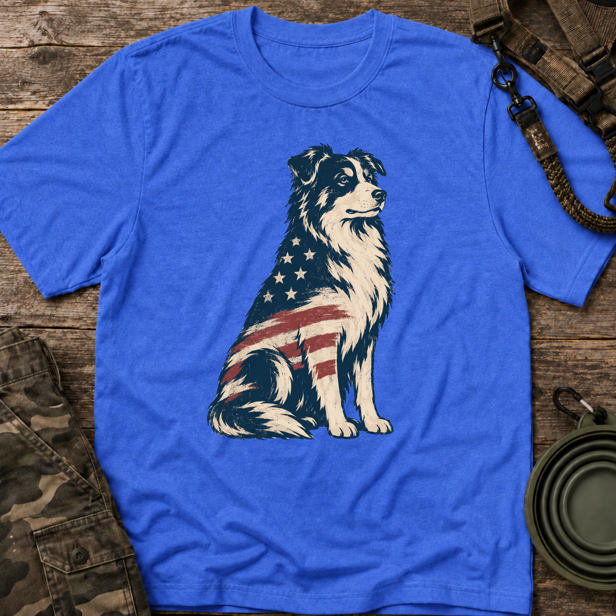 Patriotic Australian Shepherd