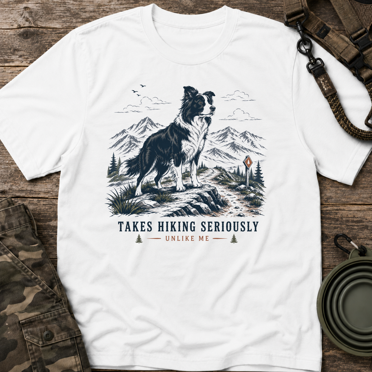 Takes Hiking Seriously