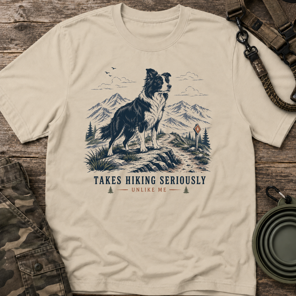Takes Hiking Seriously