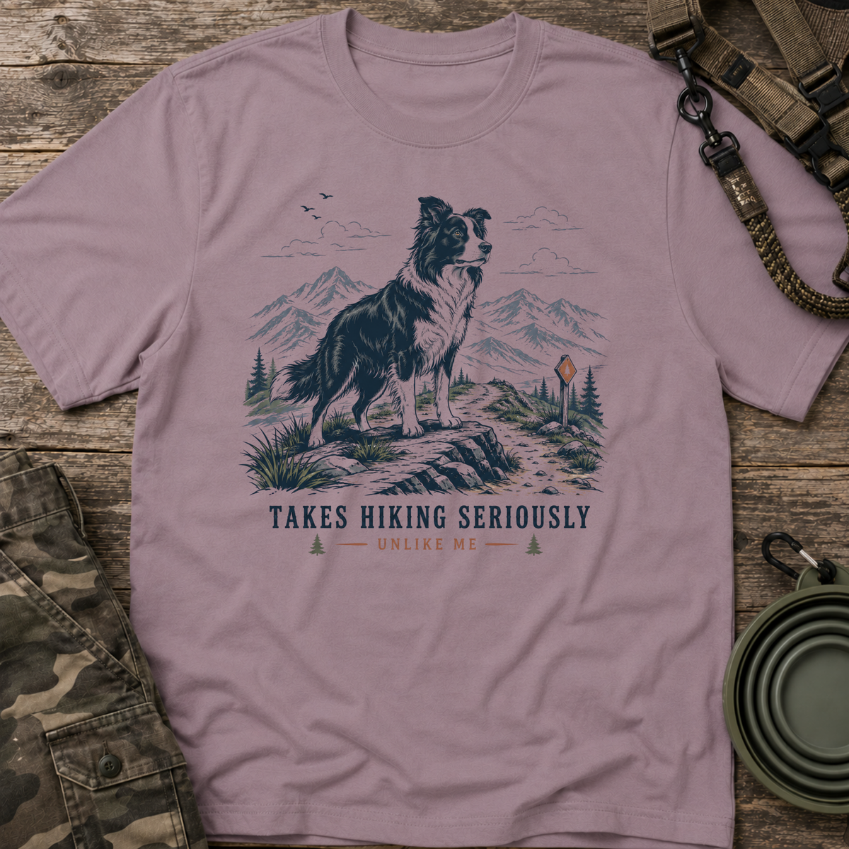 Takes Hiking Seriously