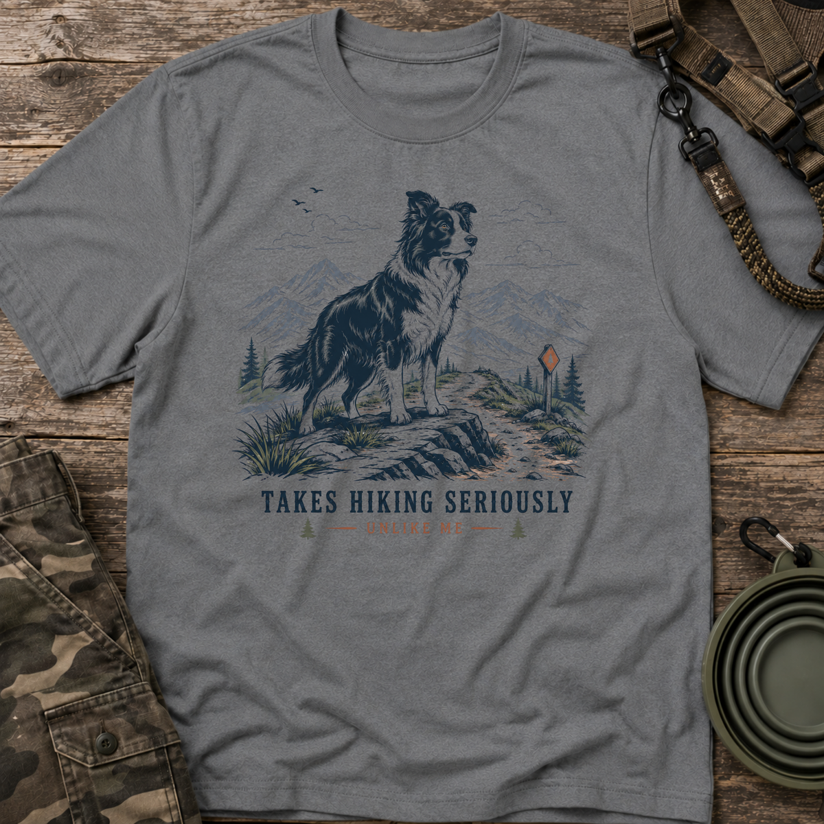 Takes Hiking Seriously