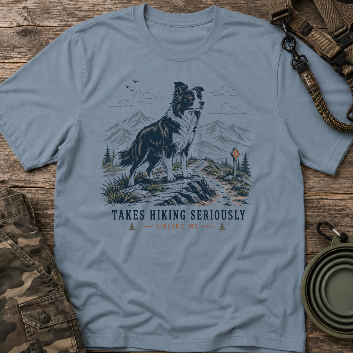 Takes Hiking Seriously