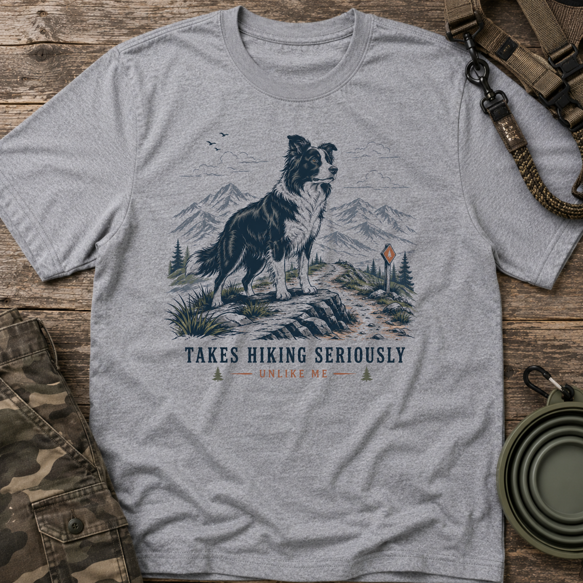 Takes Hiking Seriously