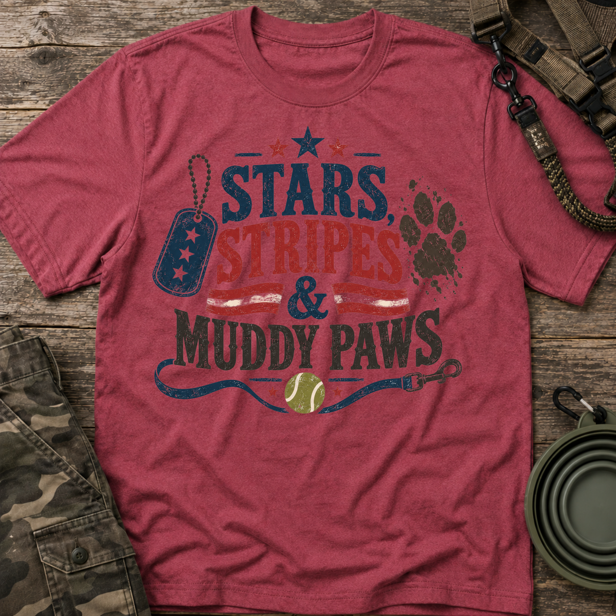 Stars, Stripes & Muddy Paws