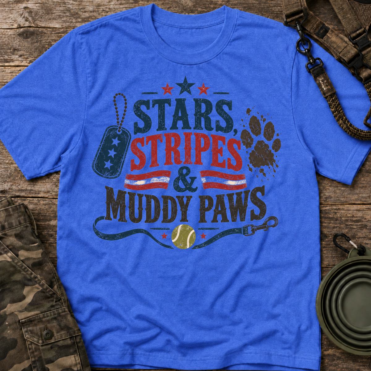 Stars, Stripes & Muddy Paws