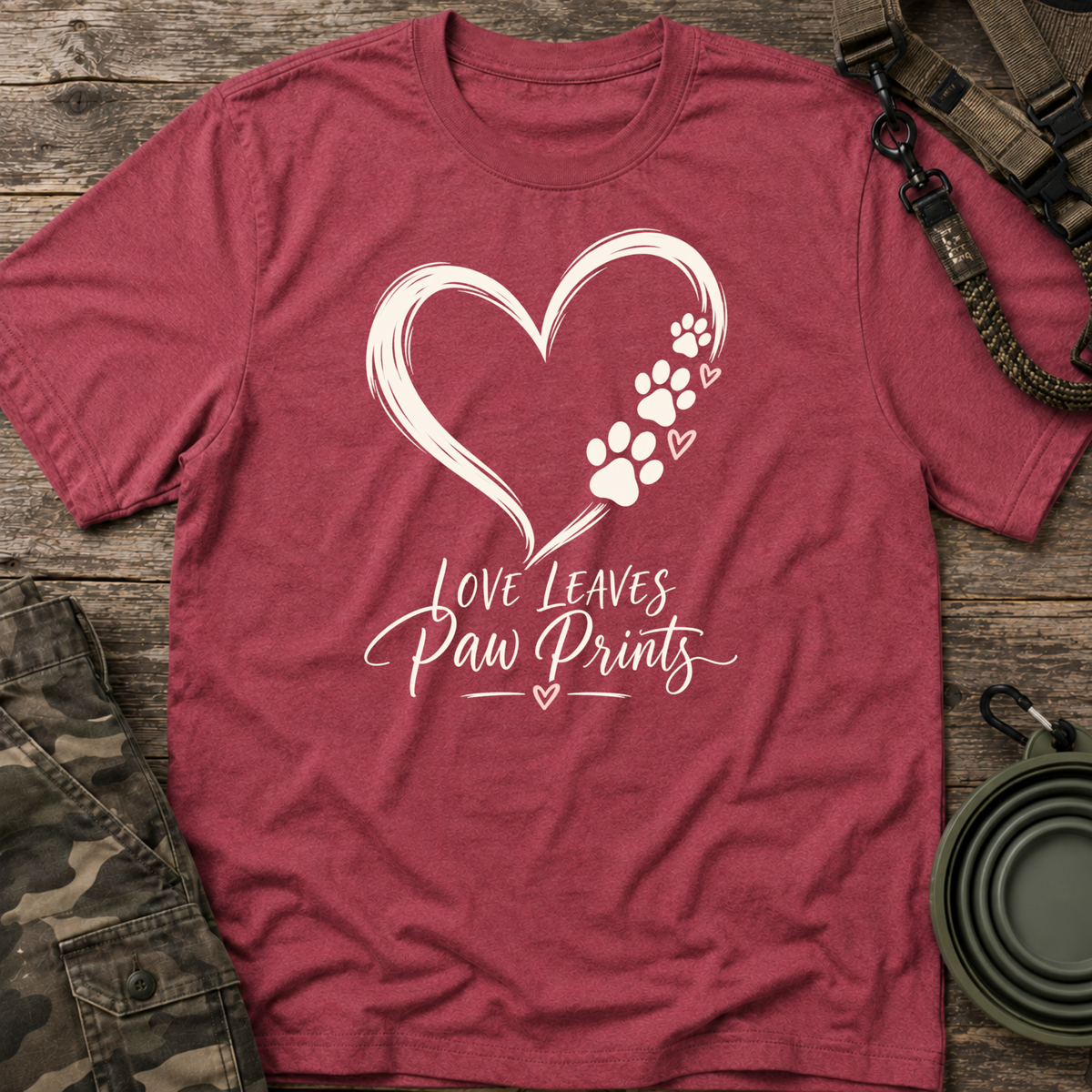 Love Leaves Paw Prints