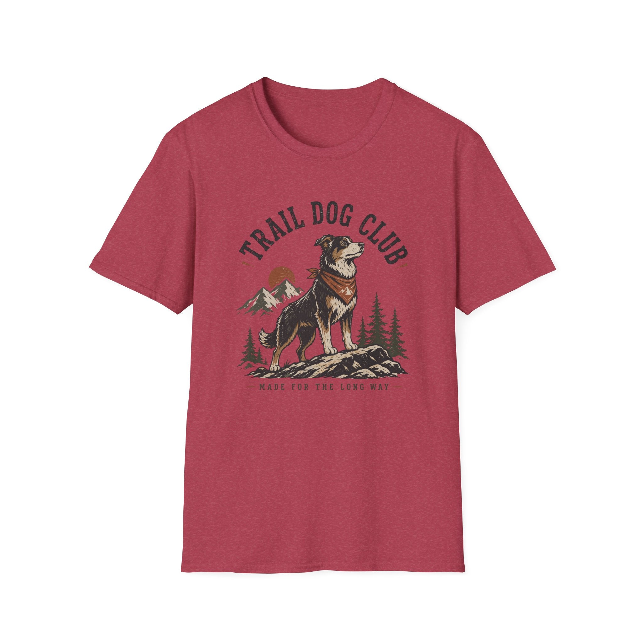 Trail Dog Club T-Shirt — Outdoor Adventure Dog Graphic Tee