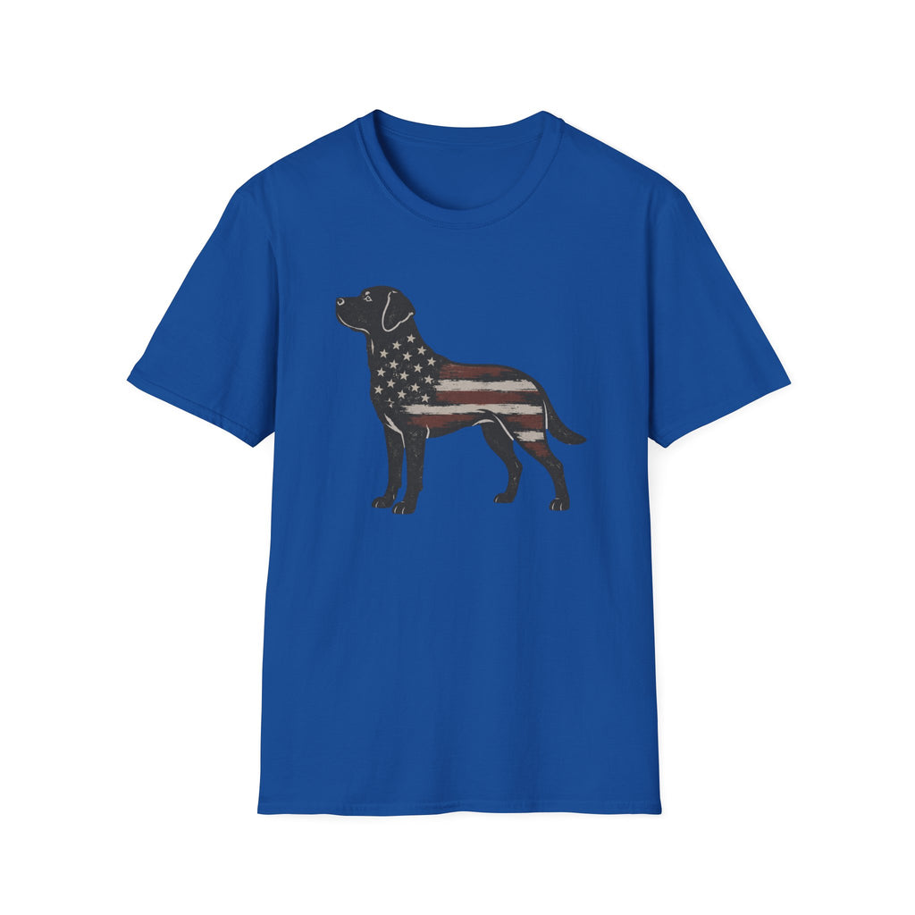 American Flag Labrador T-Shirt
