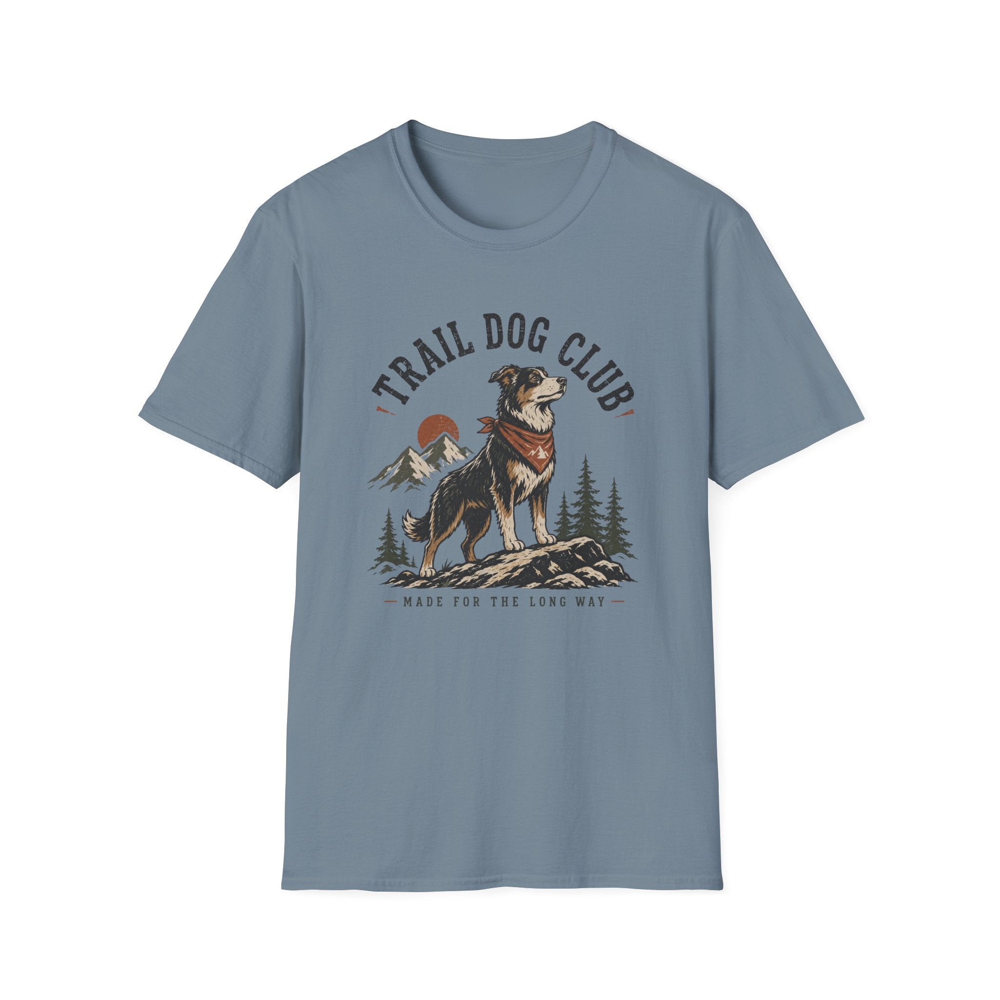 Trail Dog Club T-Shirt — Outdoor Adventure Dog Graphic Tee