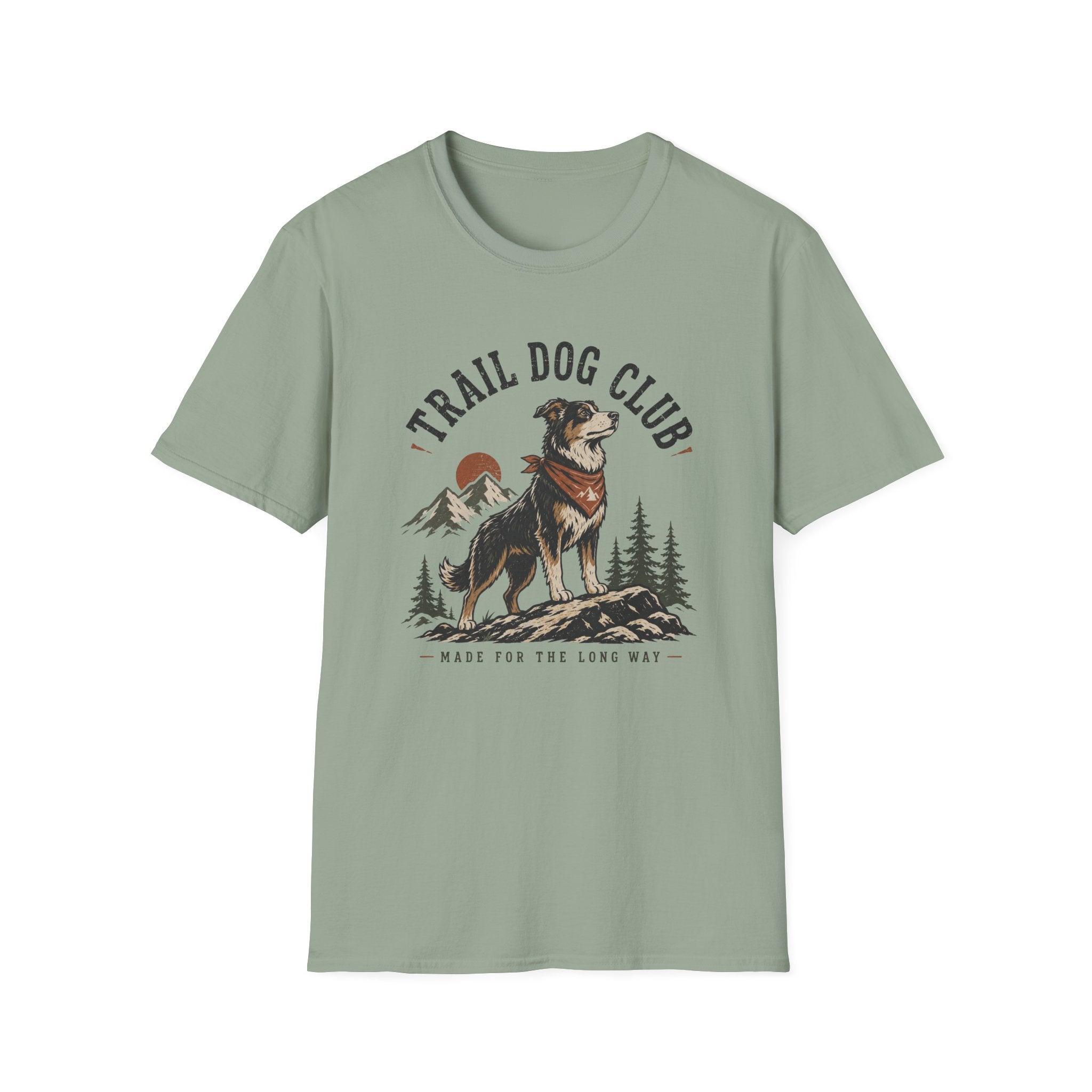 Trail Dog Club T-Shirt — Outdoor Adventure Dog Graphic Tee