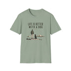 Life Is Better With a Dog T‑Shirt — Dog Lover Graphic Tee